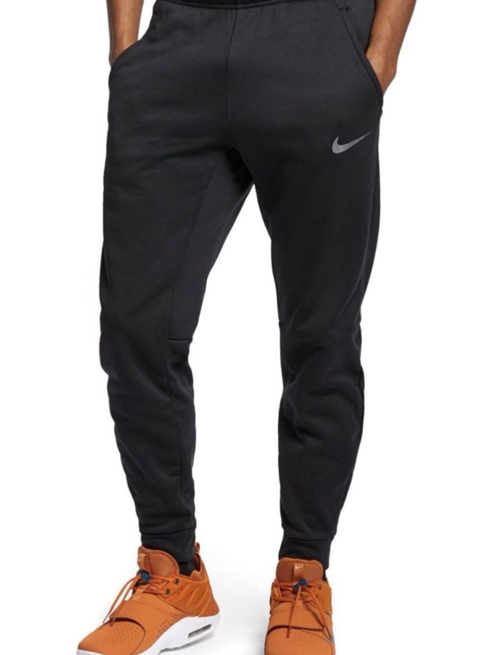 Nike Therma-FIT Men's Large Black Tapered Training Pants Sweatpants Wicking Gym - Picture 2 of 11